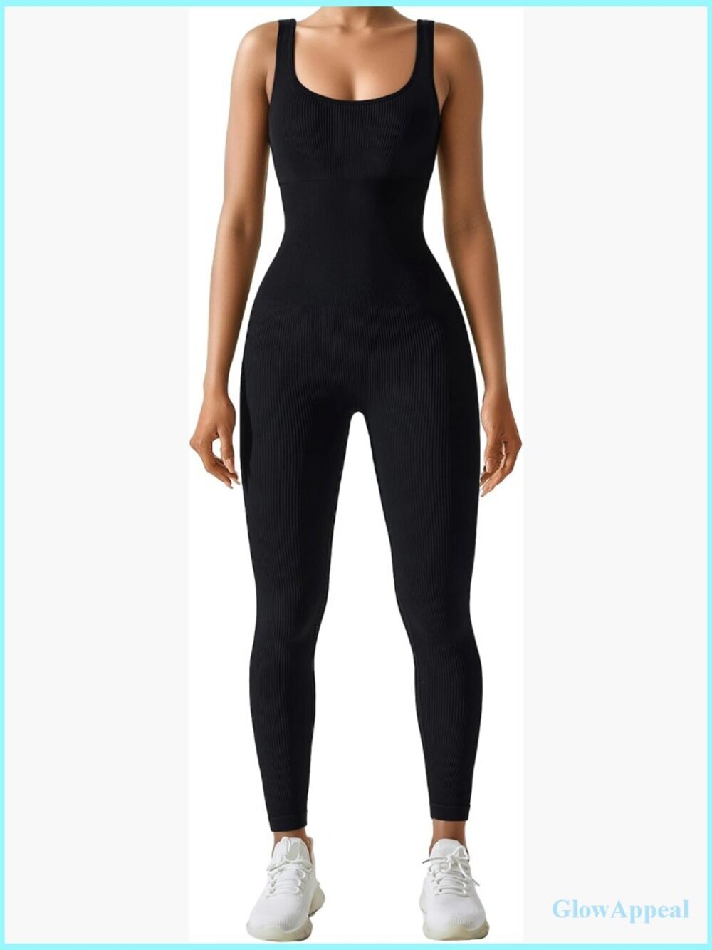 Seamless Jumpsuit for Women Ribbed Tank Top Romper Sleeveless Workout One Piece